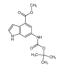 6-(叔丁氧羰基氨基)-1H-吲哚-4-羧酸甲酯