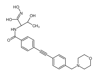 N-((2S,3R)-3-羟基-1-(羟基氨基)-1-氧代丁-2-基)-4- ((4-(吗啉甲基)苯基)乙炔基)苯甲酰胺