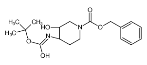 (3R,4R)-rel-4-((叔丁氧基羰基)氨基)-3-羟基哌啶-1-羧酸苄酯