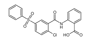 2-(2-氯-5-(苯基磺酰基)苯甲酰氨基)苯甲酸
