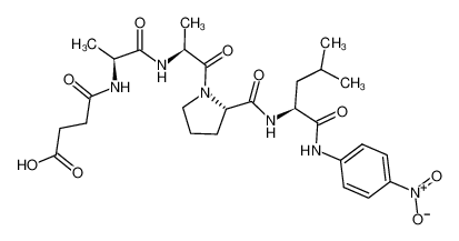 N-(3-羧基丙酰)-L-丙氨酰-L-丙氨酰-L-脯氨酰-N-(4-硝基苯基)-L-亮氨酰胺