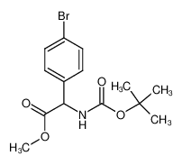 2-(4-溴苯基)-2-叔丁氧羰基氨基乙酸甲酯