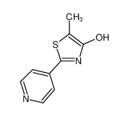 5-甲基-2-(4-吡啶基)-1，3-噻唑-4-醇