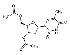 ((2R，3S，5R)-3-乙酰氧基-5-(5-甲基-2，4-二氧代-3，4-二氢嘧啶-1(2H)-基)四氢呋喃-2-基)甲基 乙酸酯