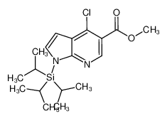 4-氯-1-[三(丙-2-基)甲硅烷基] -1H-吡咯并[2，3-b]吡啶-5-甲酸甲酯