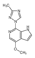 4-甲氧基-7-(3-甲基-1H-1，2，4-三唑-1-基)-1H-吡咯并[2，3-c]吡啶