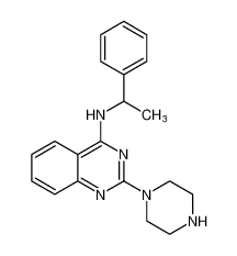 N-(1-苯乙基)-2-(哌嗪-1-基)喹唑啉-4-胺
