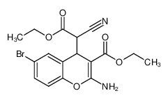 乙基-2-氨基-6-溴-4-(1-氰基-2-乙氧基-2-甲酰)-4H-苯并呋喃-3-羧酸