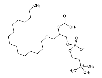 β-乙酰基-γ-O-烷基-L-α-磷脂酰胆碱 来源于牛心脏卵磷脂