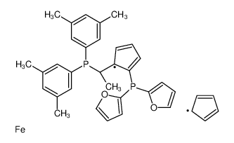 (S)-1-{(RP)-2-[二(2-呋喃基)膦基]二茂铁基}乙基二(3,5-二甲苯基)膦