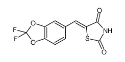 5-((2,2-二氟苯并[d][1,3]二氧杂环戊烯-5-基)亚甲基)噻唑烷-2,4-二酮