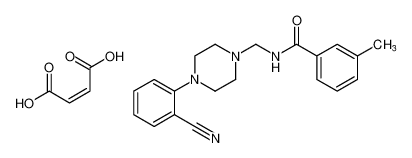 N-((4-(2-氰基苯)哌嗪-1-基)甲基)-3-甲基苯甲酰胺马来酸盐