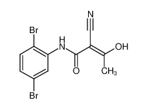 2-氰基-N-(2，5-二溴苯基)-3-羟基-2-丁烯酰胺
