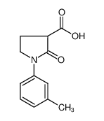 1-(3-甲基苯基)-2-氧代-3-吡咯烷基甲酸