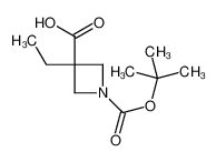 1-[(叔丁氧基)羰基]-3-乙基氮杂环丁烷-3-羧酸
