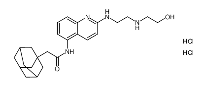 2-(金刚烷-1-基)-N-(2-((2-((2羟乙基)氨基)乙基)氨基)喹啉-5-基)乙酰胺二盐酸盐