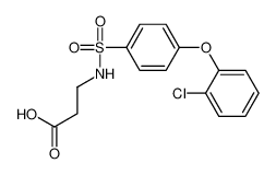 3-((4-(2-氯苯氧基)苯基)磺酰氨基)丙酸