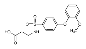 3-((4-(2-甲氧基苯氧基)苯基)磺酰氨基)丙酸