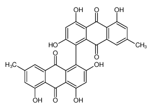 (S)-2,2',4,4',5,5'-六羟基-7,7'-二甲基-[1,1'-联蒽]-9,9',10,10'-四酮