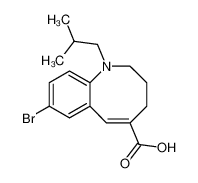 (E)-8-溴-1-异丁基-1，2，3，4-四氢苯并[b]吖辛因-5-羧酸