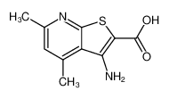 3-氨基-4,6-二甲基噻吩并[2,3-b]吡啶-2-羧酸