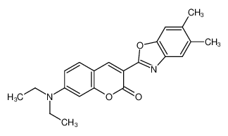 7-(二乙基氨基)-3-(5,6-二甲基-2-苯并恶唑基)-2H-1-苯并吡喃-2-酮