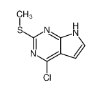 4-氯-2-(甲硫基)-7H-吡咯并[2，3-D]嘧啶