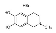 2-甲基-1,2,3,4-四氢异喹啉-6,7-二醇氢溴酸盐