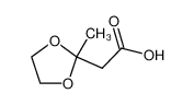2-(2-甲基-1，3-二氧戊环-2-基)乙酸