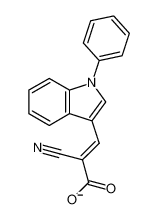 2-氰基-3-(1-苯基-1H-吲哚-3-基)-2-丙烯酸