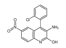 3-氨基-4-(2-氯苯基)-6-硝基喹啉-2(1H)-酮