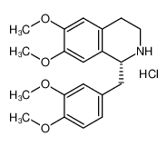 1-(3,4-二甲氧基苄基)-6,7-二甲氧基-1,2,3,4-四氢异喹啉盐酸盐