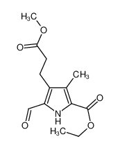 5-(乙氧羰基)-2-甲酰基-4-甲基-1H-吡咯-3-丙酸甲酯