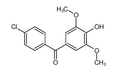 (4-氯苯基)(4-羟基-3，5-二甲氧基苯基)甲酮