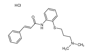 N-(2-((3-(二甲氨基)丙基)硫代)苯基)-3-苯基丙烯酰胺盐酸盐