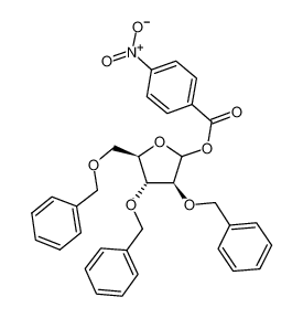 1-对硝基苯甲酸-2,3,5-三苄氧基-d-阿拉伯呋喃糖苷