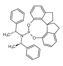 (11aR)-10，11，12，13-Tetrahydro-N，N-bis[(1R)-1-phenylethyl]-diindeno[7，1-de:1'，7'-fg][1，3，2]dioxaphosphocin-5-amine