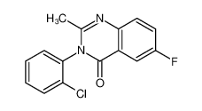 3-(2-氯苯基)-6-氟-2-甲基喹唑啉-4(3H)-酮