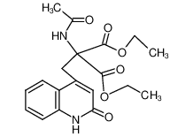 2-乙酰氨基-2-((2-氧代-1,2-二氢喹啉-4-基)甲基)丙二酸二乙酯