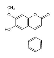 6-羟基-7-甲氧基-4-苯基香豆素;黄檀素