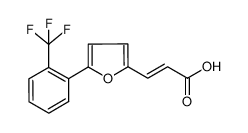 3-[5-(2-(三氟甲基)苯基)呋喃-2-基]-丙烯酸，主要是反式