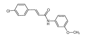3-(4-氯苯基)-N-(3-甲氧基苯基)-2-丙烯酰胺