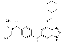 4-((6-(环己基甲氧基)-7H-嘌呤-2-基)氨基)-N,N-二乙基苯甲酰胺