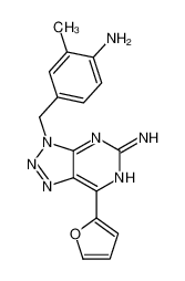 3-(4-氨基-3-甲基苄基)-7-(呋喃-2-基)-3H-[1,2,3]三唑并[4,5-d]嘧啶-5-胺