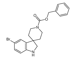 苯甲基 5-溴螺[二氢吲哚并-3，4-哌啶]-1-甲酸基酯
