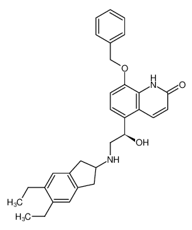 (R)-5-[2-[(5，6-二乙基-2，3-二氢-1H-茚-2-基)氨基]-1-羟基乙基]-8-(苄氧基)-2(1H)-喹啉酮