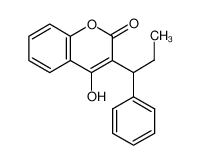 4-羟基-3-(1-苯基丙基)-2H-苯并吡喃-2-酮