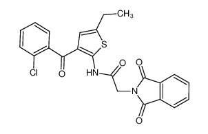 N-(3-(2-氯苯甲酰基)-5-乙基噻吩-2-基)-2-(1,3-二氧代异吲哚啉-2-基)乙酰胺