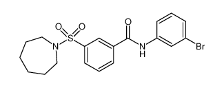 3-(氮杂环庚烷-1-基磺酰基)-N-(3-溴苯基)苯甲酰胺