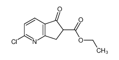 2-氯-5-氧代-6，7-二氢-5H-环戊二烯并[b]吡啶-6-羧酸乙酯